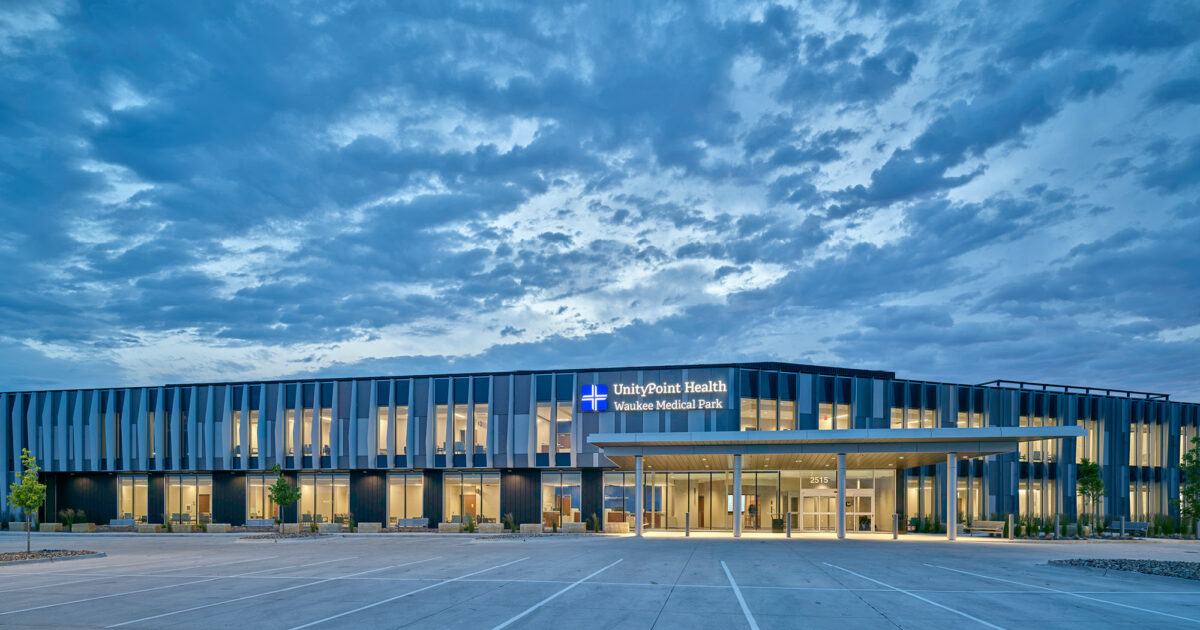 Unity Health Science Wing Sustainability Meets Style at UnityPoint Health Waukee Medical Park ...